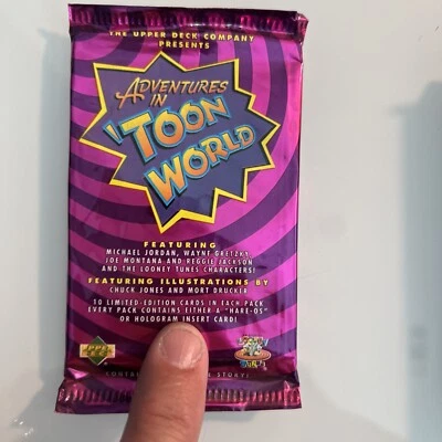 Upper Deck Adventures in Toon World Story 1993 paquete sin abrir - Jordan Gretzky 🔥 Foto 1 de 3