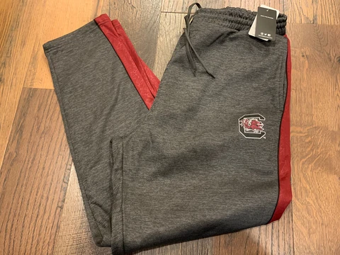 South Carolina Gamecocks NCAA Men's Gray Broad Peak Fleece Pants Size XXL - NWT Cover