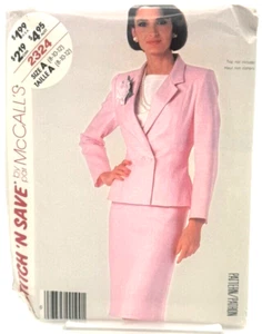 McCall's Stitch n Save Pattern #2324 - Jacket & Skirt (Sizes 8, 10 & 12) - Picture 1 of 2