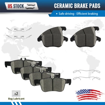 Kit de pastillas de freno delanteras y traseras de cerámica para Ford Fusion Lincoln MKZ 2013 2014-2020 Foto 1 de 4