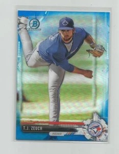 2017 Bowman Draft Chrome T.J. ZEUCH Blue Refractor 116/150 - Picture 1 of 1