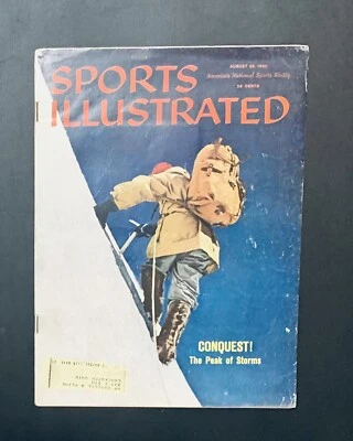 CONQUEST! Mickey Mantle 8.29.1960 Sports Illustrated Joe DiMaggio - Vintage Ads - Image 1 of 4