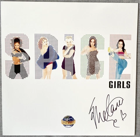 Melanie C Signed Spice Girls Spiceworld Vinyl Record LP - Authentic Sporty Spice Cover