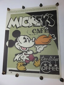Póster de Mickey Mouse MICKEY'S DE-E-LICIOUS COFFEE por Richard Duerrstein AB0A2303 - Imagen 1 de 6