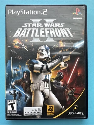 Star Wars: Battlefront II (PlayStation 2, 2005) CIB Clean Game Tested & Working! - Image 1 of 4