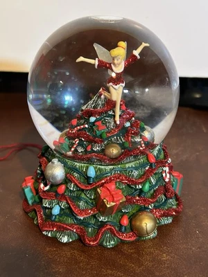 Globo de nieve Tinker Bell de colección raro de Disney ~ árbol de Navidad ~ nuevo en caja Foto 1 de 4
