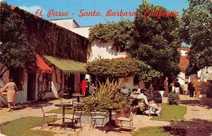 EL PASEO Santa Barbara, CA Restaurant Del Paseo 1964 Vintage Postcard - Picture 1 of 1