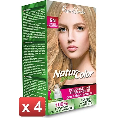 RENEE BLANCHE  4  PEZZI - NATUR COLOR BIONDO CHIARO 8N 8006569001207  0000000002 - Immagine 1 di 1