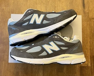 Brand New-New Balance Kith Ronnie Fieg Made In USA 990V3 Steel Blue Size 11.5 - Picture 1 of 9