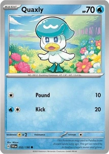 Pokemon Scarlet & Violet Promo Quaxly 052/198 Mirage Holo Card - Foto 1 di 1
