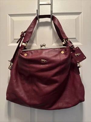 Emma Fox Maroon, leather shoulder bag Beautify Bag! - Image 1 of 4