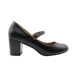 Where's That From Womens/Ladies Araceli Extra Wide Block Heel Mary (WM126) - Picture 1 of 3