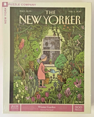 THE NEW YORKER "Winter Garden" Tom Gauld Jigsaw Puzzle 500 Pc FACTORY SEALED USA - Image 1 of 4
