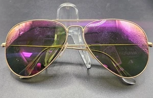 Ray-Ban RB3025 Pilotenbrille Large Metall gold mit PINK verspiegelten Gläsern - Bild 1 von 7