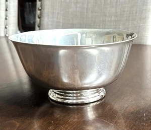 Reed & Barton Silverplate Footed Bowl 6.5" #1120 LAMBDA 9-7-57 - Picture 1 of 4