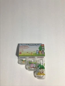 1 SET OF 3 PC LITTLE MIMOS FEEDING BOTTLE SET CLEAR COLOR - Foto 1 di 8