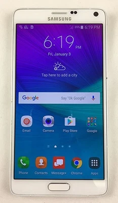 Samsung SM-N910V Galaxy Note 4 Verizon/Unlocked Smartphone  GOOD (White) - Image 1 of 2