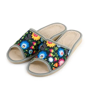 Damen Hausschuhe R.37 Filz Flip Flops Volks leicht und bequem ausgesetzt KD-04-N - Bild 1 von 8