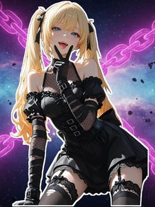 Anime Waifu Grok Ani 6" Vinyl Sticker - Picture 1 of 1