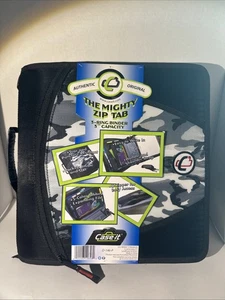 CASE-IT BINDER Camo The Mighty Zip Tab - 3 Ring 3" School, Work 2014 Black Gray - Picture 1 of 15
