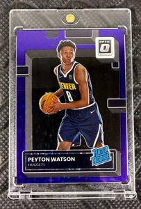 2022-23 Donruss Optic #223 Peyton Watson Rated Rookie Purple Stars FOTL /17 SSP - Picture 1 of 4