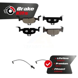 Front Ceramic Brake Pads Wear Sensor Pair Kit For 2017-2023 Audi A4 Quattro 2.0L - Picture 1 of 8