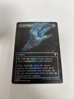 Arcane Signet Borderless Foil Commander Masters Card #0653 MTG LP - Image 1 of 4