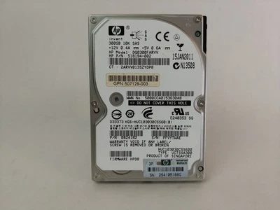 Lot of 5 Hitachi HP C10K300 HUC103030CSS600 300 GB 2.5" SAS 2 Enterprise Drive - Image 1 of 3