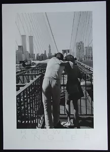 Ponte di Brooklyn, Twin Towers, New York 1986•Foto Roswell Angier•Poster 20x28 - Foto 1 di 2
