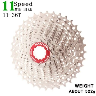 Cassette para bicicleta de montaña 11 velocidades 36T MTB bicicleta rueda libre 33s piñón volante de inercia Foto 1 de 4