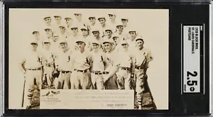 1928 Block Bros. St Louis Cardinals Team Photo Postcard NL Champs SGC 2.5 - Picture 1 of 2