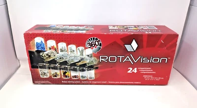 Rotavision Revolving Storage System 24 Compartments 360 Degrees fast shipping - Image 1 of 4