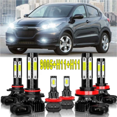 Para For Honda HR-V 2019 2020 HRV Combo 6x LED faro + bombillas antiniebla - Image 1 of 4