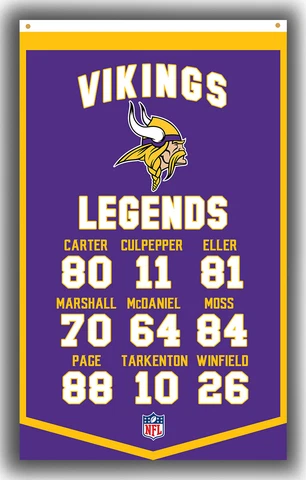 Minnesota Vikings Football Team LEGENDS Flag 90x150cm 3x5ft best banner Cover