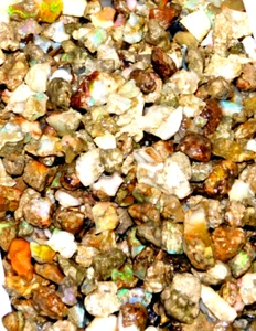 2000Ct Lot Natural Multi Flash Ethiopian Opal Rough Welo Fire Opal Gemstone - Imagen 1 de 16