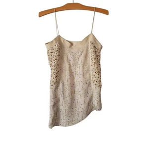 Zara Womens S Cami Top Asymmetrical Floral Lace Boho Cottage Core Y2K - Picture 1 of 6
