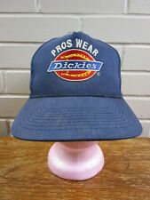 Vintage Pros Wear Dickies Snapback Trucker Hat Blue Adjustable Baseball Workwear