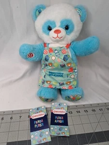 Grembiule Costruisci un Orso Abbonamento Panda Peluche Teal 13 Pollici Peluche Giocattolo - Foto 1 di 9