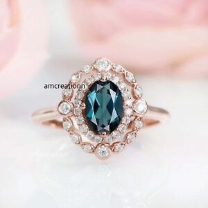 London blue topaz ring, gemstone ring, unisex ring, oval shape ring, silver ring