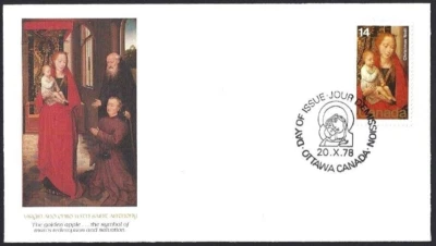 Canada   # 774    "Christmas Painting"     Brand New   1978   Fleetwood Issue - Image 1 of 2