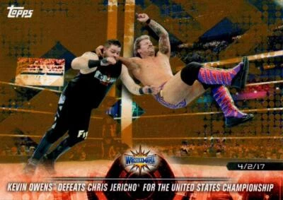 Chris Jericho Kevin Owens WWE Trading Card Pro Wrestler Wrestling Topps 2018  - Image 1 of 3