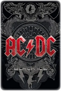 AC/DC Black Glaçon embossed steel sign 300mm x 200mm (lsh) - Picture 1 of 1
