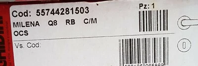 MANIGLIA GHIDINI MILENA,IN OTTONE CROMO SATINATO, OCS Q8, PATENT.  NON È ZAMA! - Immagine 1 di 3