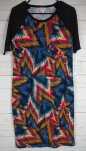 Vestido Julia para mujer Lularoe multicolor con negro talla L nuevo con etiquetas - Imagen 1 de 3