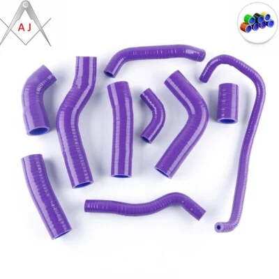 For YAMAHA YZF 600 R6 2006-2018 Silicone Radiator Coolant Hoses Kit Purple - Image 1 of 3