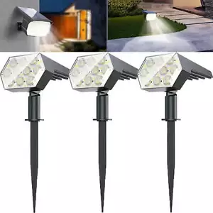3PackS x 92 LED Solar Spotlights Landscape Lights Outdoor Garden Pathway Lamps - Picture 1 of 13
