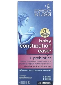 Mommy s Bliss Baby Constipation Ease 6 Months 4 fl oz 120 ml Alcohol-Free, - Picture 1 of 4
