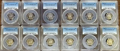 1992-2003 San Francisco Jefferson Nickel PCGS PR70DCAM 12 Coin Lot ✪COINGIANTS✪ - Image 1 of 2