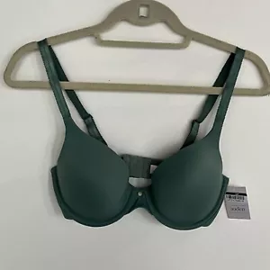 Auden Women's Lightly Lined Semi-Demi Bra Green 32D - Picture 1 of 5