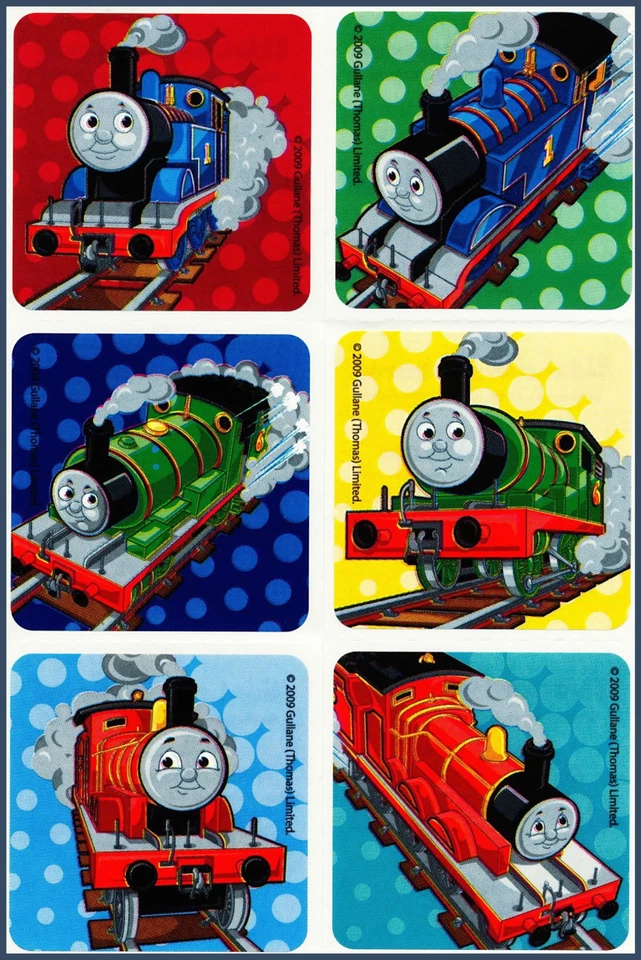 Adesivos Thomas the Tank Engine x 18, 24, 30 ou 36 - Favoritos de festa de aniversário - Imagem 1 de 1
